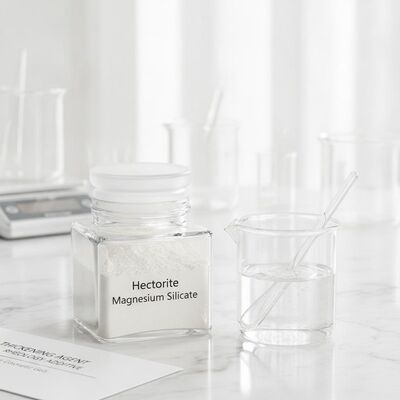 Adsorbente di Silicato di Magnesio Ectorite con Proprietà Ispessenti Tissotropiche e di Adsorbimento per Gel Cosmetici